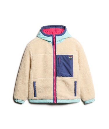 Vintage Hooded Sherpa Jacket Image 8