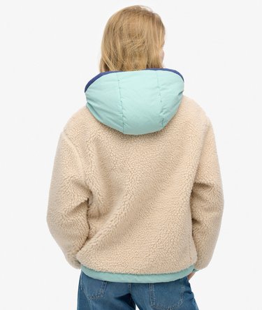 Vintage Hooded Sherpa Jacket Image 5