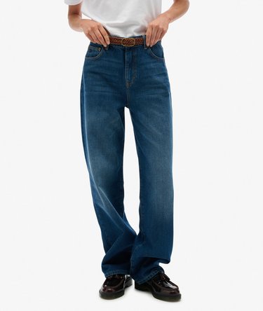 Organic Cotton High Rise Wide Leg Jeans Image 2