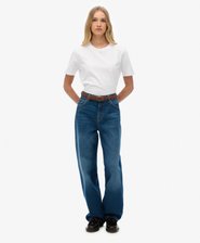 Organic Cotton High Rise Wide Leg Jeans