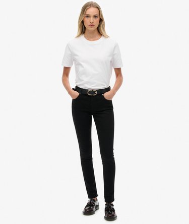 Organic Cotton Mid Rise Skinny Jeans Image 1
