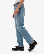 Organic Cotton Mid Rise Straight Jeans