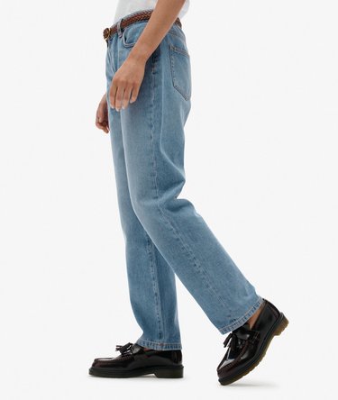 Organic Cotton Mid Rise Straight Jeans Image 2