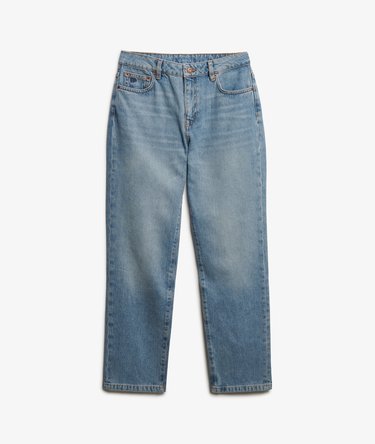Organic Cotton Mid Rise Straight Jeans Image 7