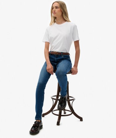 Organic Cotton Mid Rise Skinny Jeans Image 2