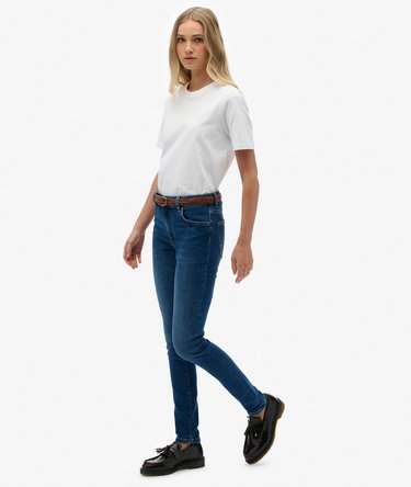 Organic Cotton Mid Rise Skinny Jeans Image 3