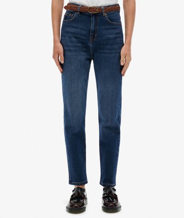Organic Cotton High Rise Mom Jeans Image 4