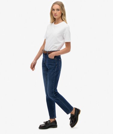 Organic Cotton High Rise Mom Jeans Image 3