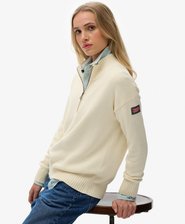 Slouchy Knitted Half Zip