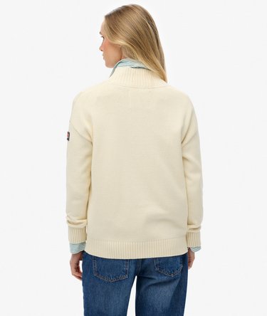 Slouchy Knitted Half Zip Image 5