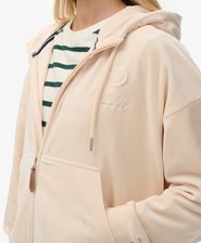 Country Club Velours-Kapuzenjacke