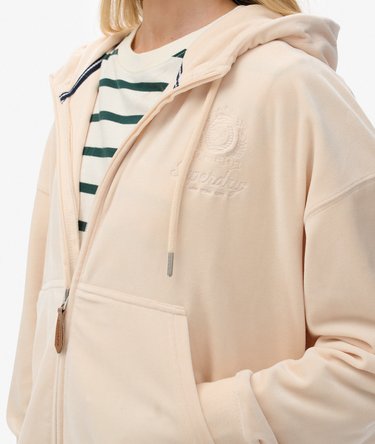 Country Club Velour Zip Hoodie Image 2