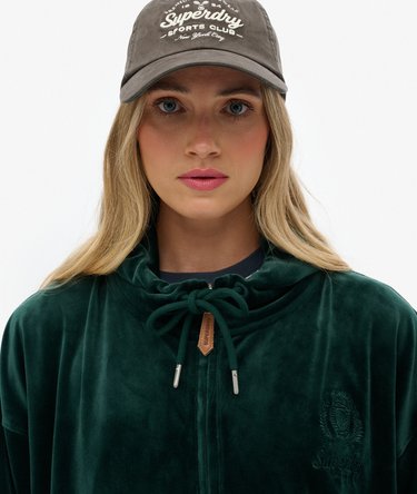 Country Club Velour Zip Hoodie Image 4