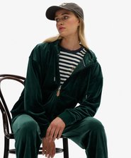 Country Club Velours-Kapuzenjacke