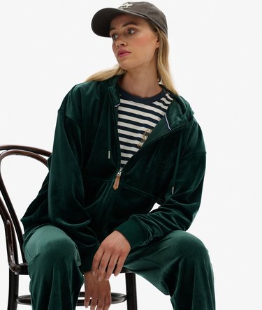 Country Club Velour Zip Hoodie Image 2