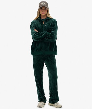 Country Club Velour Zip Hoodie Image 3