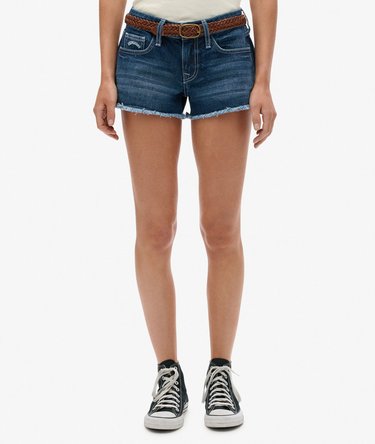Low Rise Denim Hot Shorts Image 4