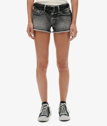 Low Rise Denim Hot Shorts Image 4