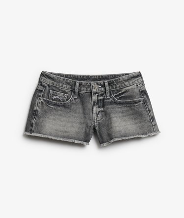 Low Rise Denim Hot Shorts Image 8