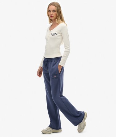 Athletic Print Flare Joggers Image 3