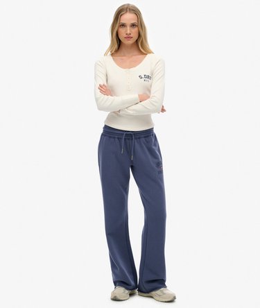 Athletic Print Flare Joggers Image 1