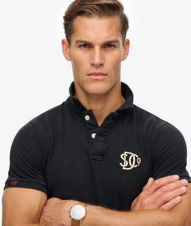 Vintage Athletic Embroidered Polo Shirt Image 4