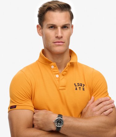 Vintage Athletic Embroidered Polo Shirt Image 4