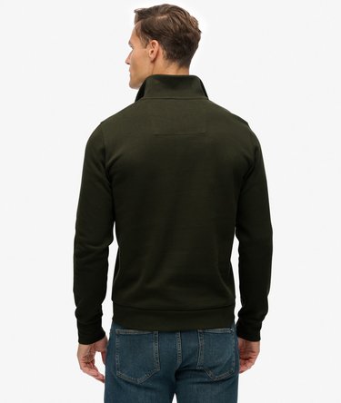 Core piqué sweatshirt met halve rits Image 5