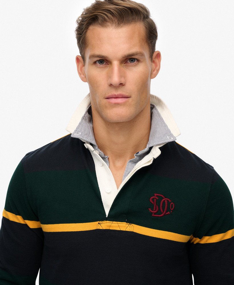 Vintage Athletic Stripe Rugby-Red Stripe