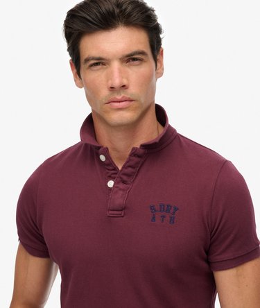 Vintage Athletic Embroidered Polo Shirt Image 4