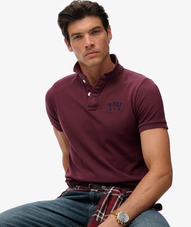 Vintage Athletic Embroidered Polo Shirt Image 2