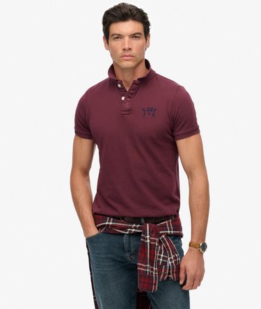 Vintage Athletic Embroidered Polo Shirt Image 1