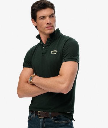 Vintage Athletic Embroidered Polo Shirt Image 2
