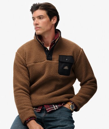 Fuji Fleece Half Popper Jumper Image 2