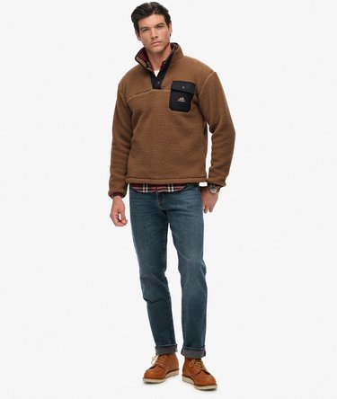 Fuji Fleece Half Popper Jumper Image 3