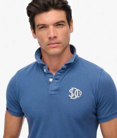 Vintage Athletic Embroidered Polo Shirt Image 4