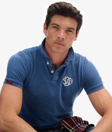 Vintage Athletic Embroidered Polo Shirt Image 2