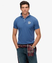 Vintage Athletic Embroidered Polo Shirt