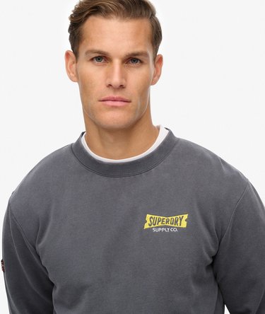 Heritage Tab Loose Crew Sweatshirt Image 4
