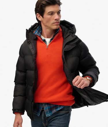 Hooded Tech Padded Jacket Image 2