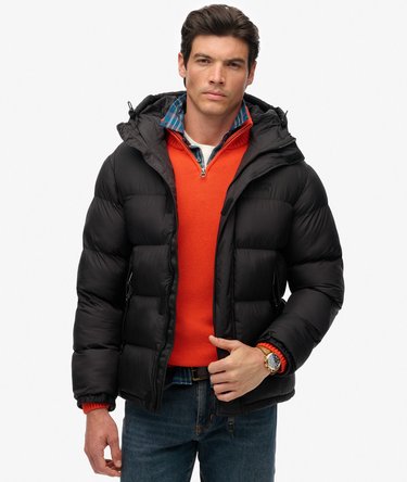 Hooded Tech Padded Jacket Image 1