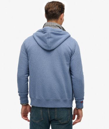 Essential Logo Half Brushed Zip Hoodie Image 5