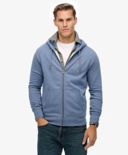 Essential Logo Half Brushed Zip Hoodie