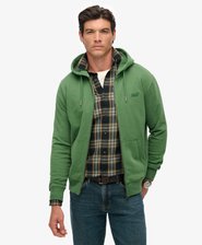 Felpa con cappuccio, zip e logo Essential