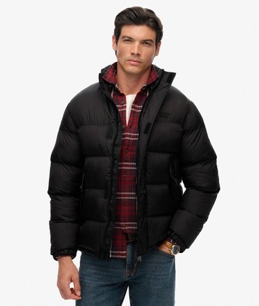 Non Hooded Tech Padded Jacket Image 1