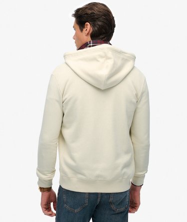 Essential Logo Half Brushed Zip Hoodie Image 5