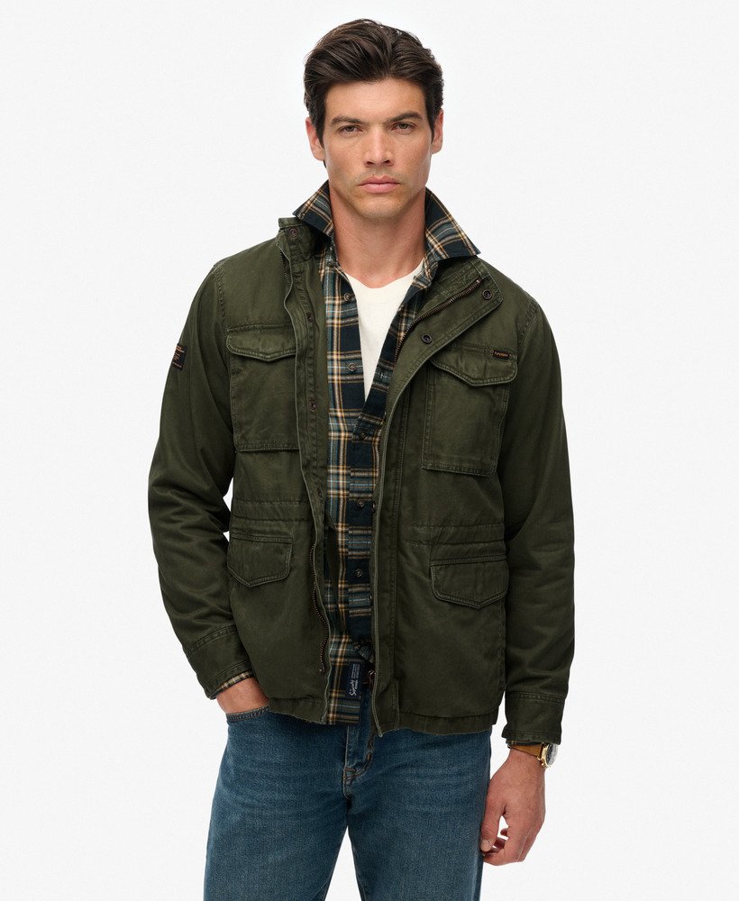 mens M65 Military Jacket in Army Khaki Green | Superdry US