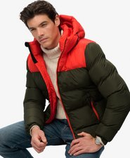 Colourblock Hooded Puffer Jacket