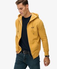 Felpa con cappuccio, zip e logo Essential