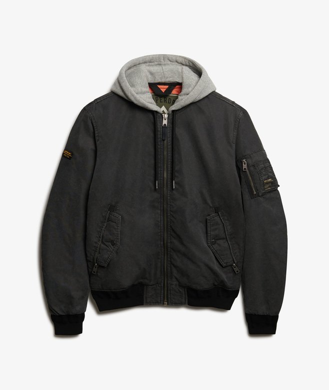 Ajio Black Ma1 Bomber Jacket Mens Ma1 Bomber Superdry Bomber